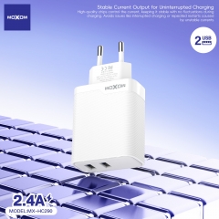 2.4A Dual USB EU Travel Charger