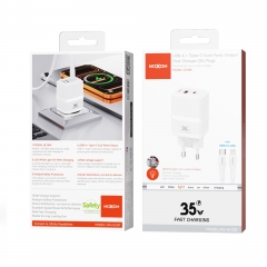 PD35W, QC18W Dual-Port Output Fast Charger (EU Plug)