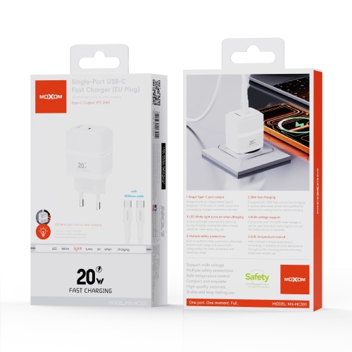 Single‑Port 20W USB‑C Fast Charger (EU Plug)
