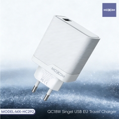 QC18W Singel USB EU Trvel Charger