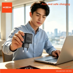 PD40W, AVS fast charging protocol | 60W peak EU plug charger