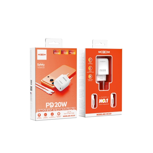 PD20W Single USB-C Port Palm-Sized EU Charger