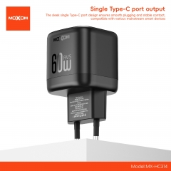 PD40W, AVS fast charging protocol | 60W peak EU plug charger