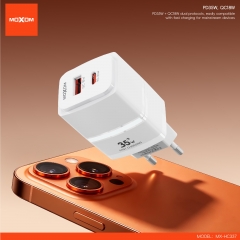 PD35W, QC18W Dual-Port Output Fast Charger (EU Plug)