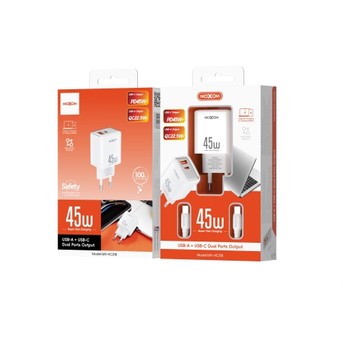 45W Super Fast Charging Crystal Block EU Charger