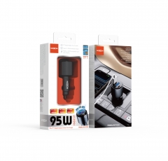 95W TFT Digital Display Screen Car Charger