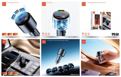 95W TFT Digital Display Screen Car Charger