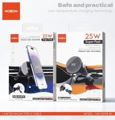 25W Aluminum Alloy Car Magnetic Wireless Charging Holder