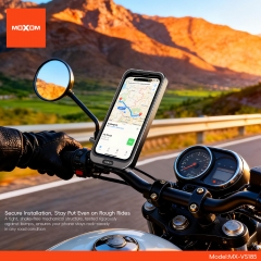 Full-Coverage Phone Rearview Mirror Holder for Motorcycles