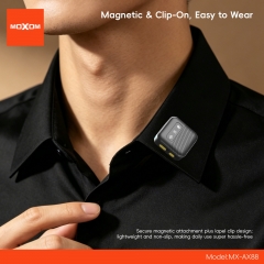 Dual-User Wireless Microphone: 1-to-2, Magnetic & Lapel-Clip Compatible