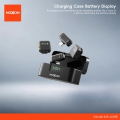 Dual-User Wireless Microphone: 1-to-2, Magnetic & Lapel-Clip Compatible