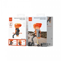 Motorcycle rearview mirror phone holder