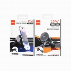 25W Aluminum Alloy Car Magnetic Wireless Charging Holder