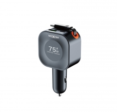 75W Type-C + USB-A Dual-Port Output Car Charger