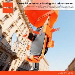Motorcycle rearview mirror phone holder