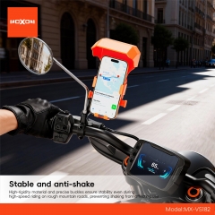 Motorcycle rearview mirror phone holder