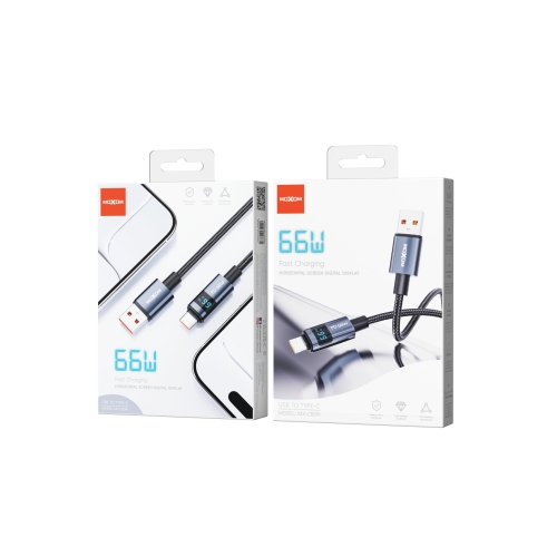 66W Fast - charging Horizontal - screen Digital - display Aluminum Alloy Data Cable