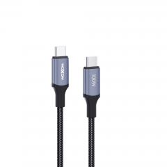 100W Super Fast Charging Type-C to Type-C Aluminum alloy shell Data Cable