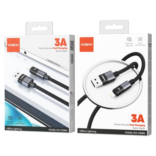 "3A Steady Charge Data Cable USB to Type-C/Lightning"