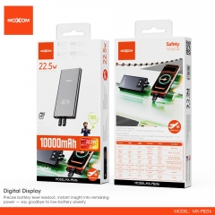 22.5W Super Fast Charging Power Bank with Built-in Dual Cables