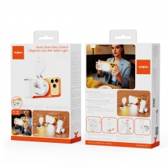 Quick Zoom Easy Control--Magnetic Grip With Selfie Light