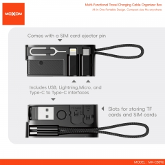 Multifunctional Travel Charging Cable Storage Case