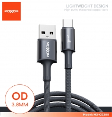 1m, 3A Fast Charging Nylon Woven Data Cable
