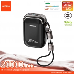 PD20W · QC22.5W · 20000mAh Vivid Flash Charge Power Bank