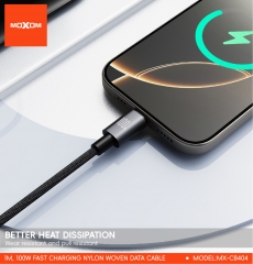 1m, 100W Nylon Woven Fast Charging Data Cable