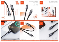 1m, 100W Nylon Woven Fast Charging Data Cable