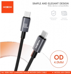 1m, 100W Nylon Woven Fast Charging Data Cable