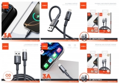 1m, 3A Fast Charging Nylon Woven Data Cable