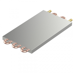 Cold plate extruded double cooling channel Ф10.5[0.47]x205 [8.07]x 22 [0.87] for IGBT module