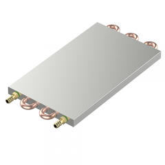 Cold plate extruded double cooling channel Ф10.5[0.47]x205 [8.07]x 22 [0.87] for IGBT module