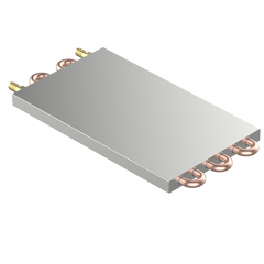 Cold plate extruded double cooling channel Ф10.5[0.47]x205 [8.07]x 22 [0.87] for IGBT module