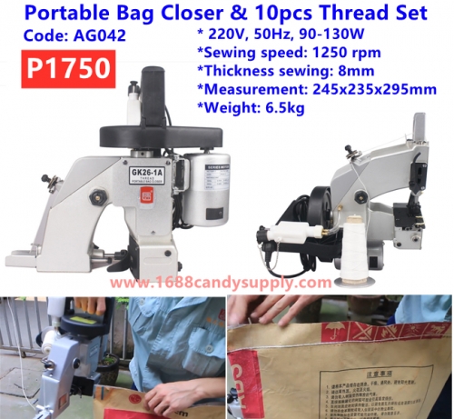 Portable Bag Closer & 10pcs Thread Set   AG042