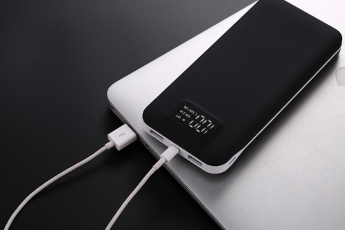 LCD 10,000mAH Power Bank, Type-C, Robber Oil, Compact Size