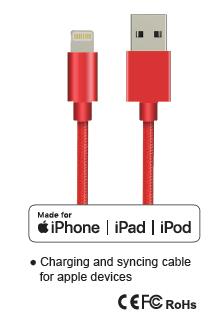 Charging and syncing cable for apple devices