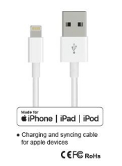 3ft MFI lightning cable. Made for Apple.USB A to Lightning Compatible Cable - Apple MFi Certified