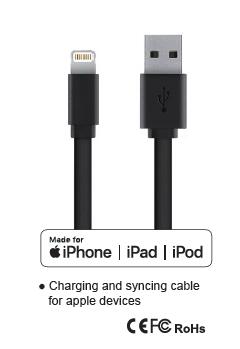 Charging and syncing cable for apple devices