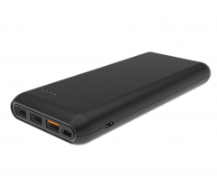 12,000mAh QC3.0 Power Bank. 3 output, Type-C