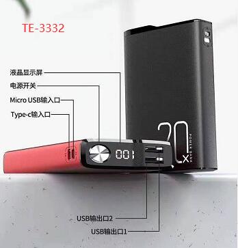 20X LED USB C POWER BANK