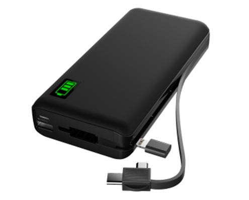 20KmAh USB-C attached Cable Power BANK