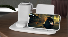 3-in-1 Wireless Charger Dock with MFI Lightning port/Apple Watch Charging Stand