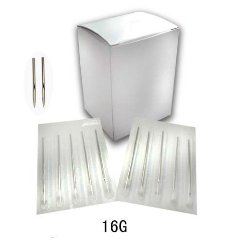 100pcs Sterilized Body Piercing Needles 16G