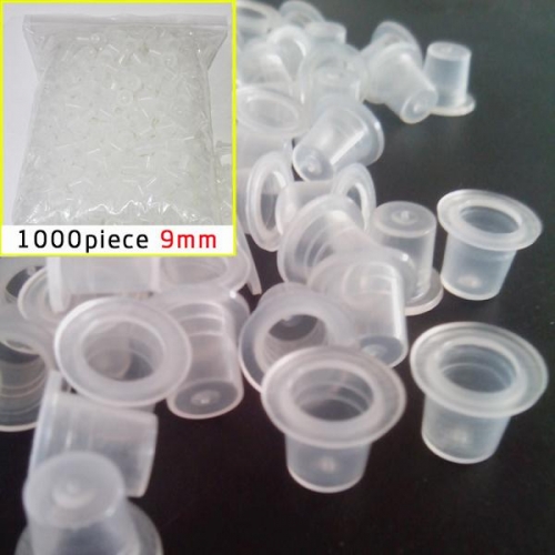 1000pcs White Tattoo Ink Cups #9MM