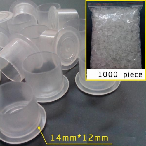 1000pcs White Tattoo Ink Cups 14*12MM