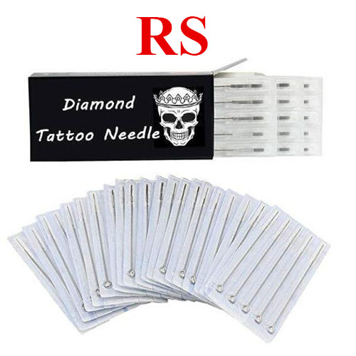 100PCS=2BOX Diamond Tattoo Needles Disposable Assorted Sterile Round Shader