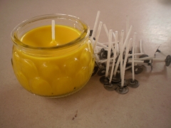 Nuozme 50 Piece 6 Cotton Candle Wicks,Pre-Waxed by 100% Beeswax