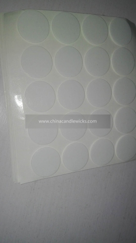 The diameter of 2cm thickness 1mm for the candle wicks Double Sided Adhesive Foam Mounting Pads white